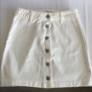 Marine Layer white jean skirt